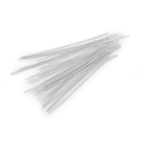 Attache torsadée transparente, longueur 10 cm - Transparent (4 Sachets) Attache torsadée transparente, longueur 10 cm - Transparent (4 Sachets)