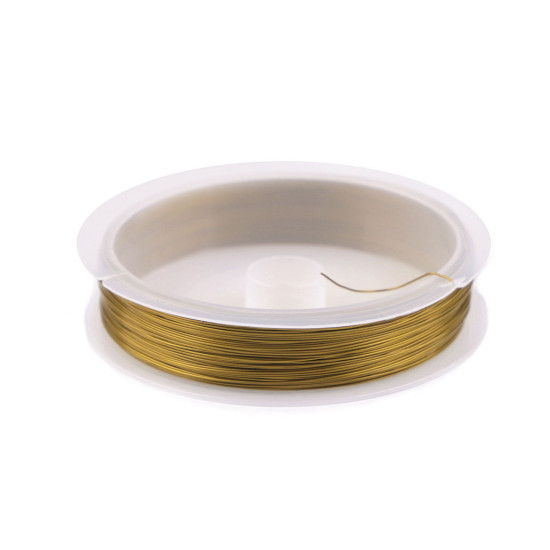 Drut ø0,3 mm - Złoty (10 Sztuki) Drut ø0,3 mm - Złoty (10 Sztuki)