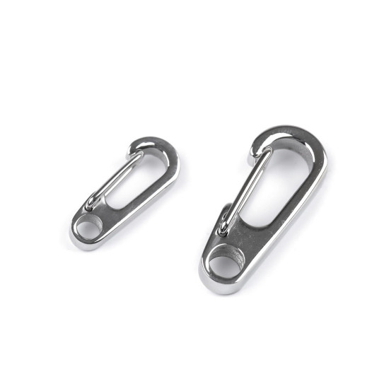Karabiner aus edelstahl, durchzug 3; 4 mm - Platine (1 Stück) Karabiner aus edelstahl, durchzug 3; 4 mm - Platine (1 Stück)