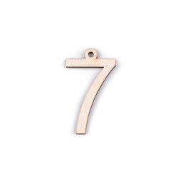 Wooden birthday numbers for hanging - Ivory (10 Pieces)