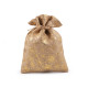 Sac cadeau de noël métallisé flocons de neige, 26 x 34 cm, jute - Ecru natural (1 Pièce) Sac cadeau de noël métallisé flocons de neige, 26 x 34 cm, jute - Ecru natural (1 Pièce)