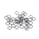 Anneau de saut fendu en acier inoxydable, ø 6 mm, double - Platine (100 Grammes) Anneau de saut fendu en acier inoxydable, ø 6 mm, double - Platine (100 Grammes)