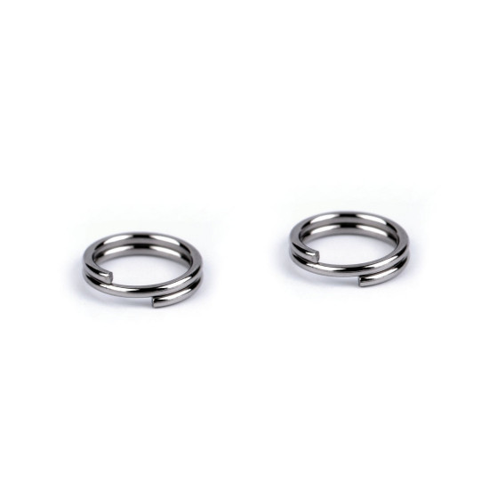 Anneau de saut fendu en acier inoxydable, ø 6 mm, double - Platine (100 Grammes) Anneau de saut fendu en acier inoxydable, ø 6 mm, double - Platine (100 Grammes)