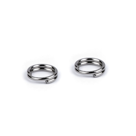 Split jump ring made of stainless steel ø4 mm, double loops - Platinum (5 Grams) Split jump ring made of stainless steel ø4 mm, double loops - Platinum (5 Grams)