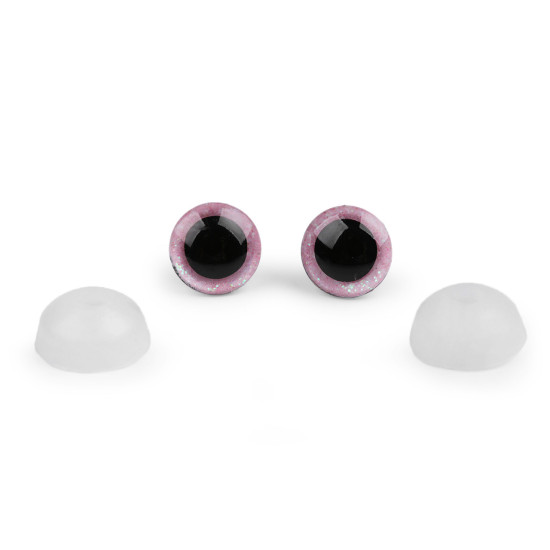 Oczy brokatowe z zatyczką ø12 mm - Srebrny (10 Zestawy) Oczy brokatowe z zatyczką ø12 mm - Srebrny (10 Zestawy)