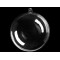 Clear acrylic fillable ball ornament ø12 cm - Transparent (36 Pieces)