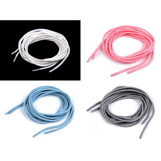 Sznurówki odblaskowe do butów, dresów długość 130 cm - White (10 Sztuki) Sznurówki odblaskowe do butów, dresów długość 130 cm - White (10 Sztuki)