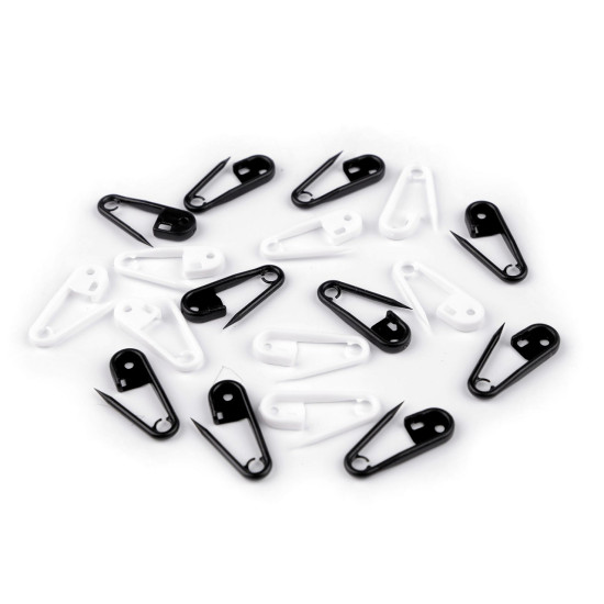 Ace de siguranță pentru tricotat 8x24 mm - Negru (1000 Bucăți) Ace de siguranță pentru tricotat 8x24 mm - Negru (1000 Bucăți)
