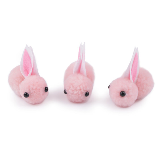 A pom-pom bunny for further creation - Grey (10 Pieces) A pom-pom bunny for further creation - Grey (10 Pieces)