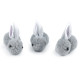 A pom-pom bunny for further creation - Grey (10 Pieces) A pom-pom bunny for further creation - Grey (10 Pieces)