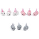 A pom-pom bunny for further creation - Grey (10 Pieces) A pom-pom bunny for further creation - Grey (10 Pieces)