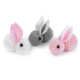 A pom-pom bunny for further creation - Grey (10 Pieces) A pom-pom bunny for further creation - Grey (10 Pieces)
