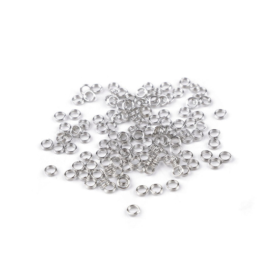 Kulcskarika ø4 mm - Nikkel fekete (20 Grammok) Kulcskarika ø4 mm - Nikkel fekete (20 Grammok)