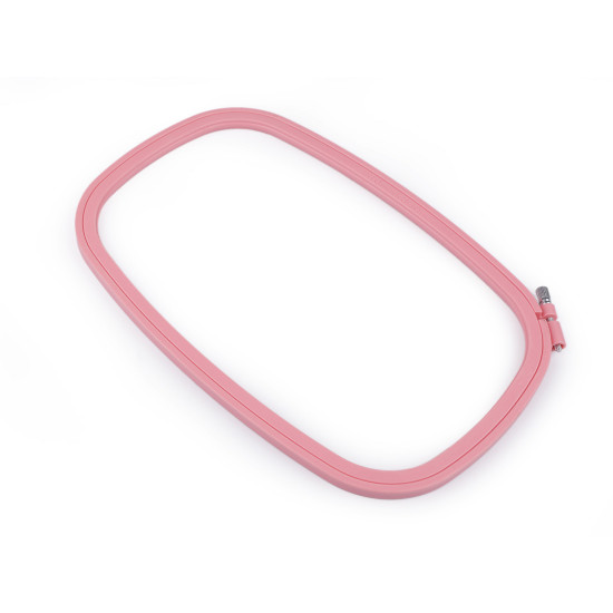 Cadre de broderie en plastique - Rose clair (1 Pièce) Cadre de broderie en plastique - Rose clair (1 Pièce)