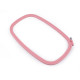Cadre de broderie en plastique - Rose clair (1 Pièce) Cadre de broderie en plastique - Rose clair (1 Pièce)