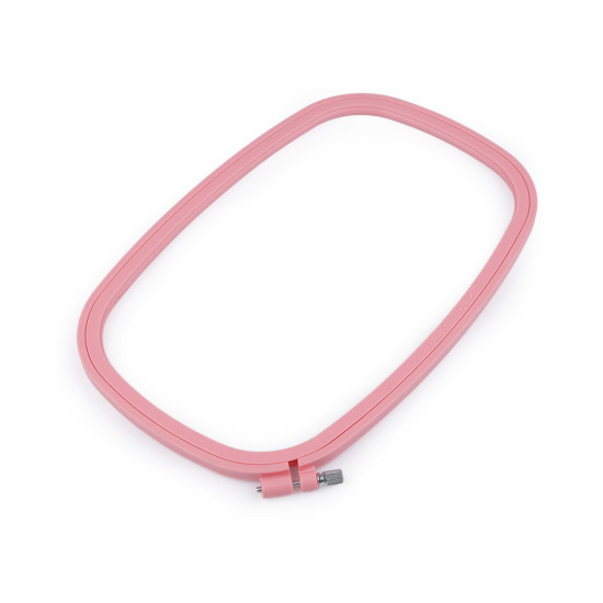Cadre de broderie en plastique - Rose clair (1 Pièce) Cadre de broderie en plastique - Rose clair (1 Pièce)