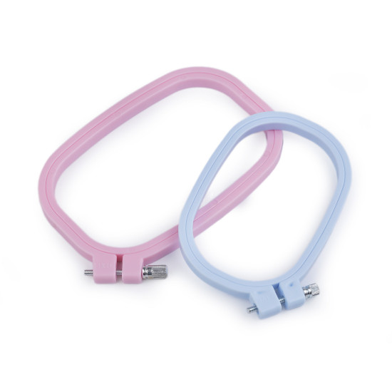 Cadre de broderie en plastique - Bleu lumineux (4 Pièces) Cadre de broderie en plastique - Bleu lumineux (4 Pièces)