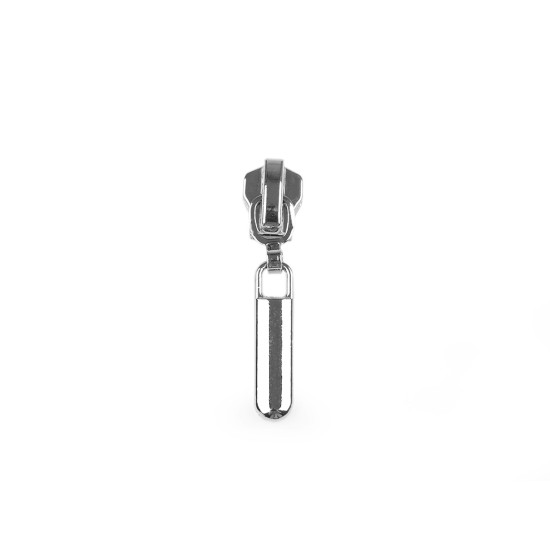 Decorative slider for metal zippers no 5 - Nickel (50 Pieces) Decorative slider for metal zippers no 5 - Nickel (50 Pieces)