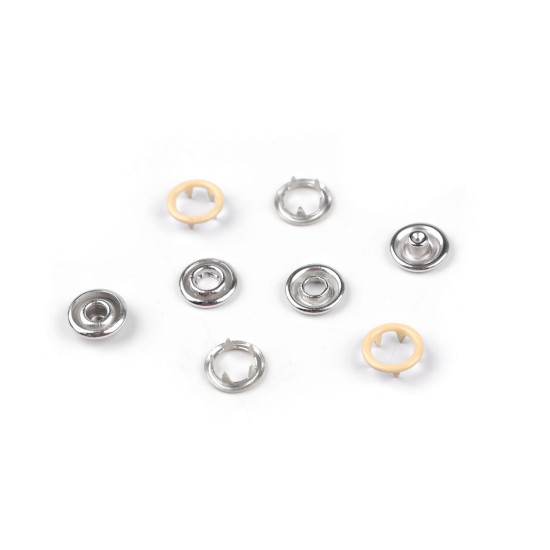 Roland baby ø10 mm colored varnish, for thinner fabrics - Cream (50 Sets) Roland baby ø10 mm colored varnish, for thinner fabrics - Cream (50 Sets)