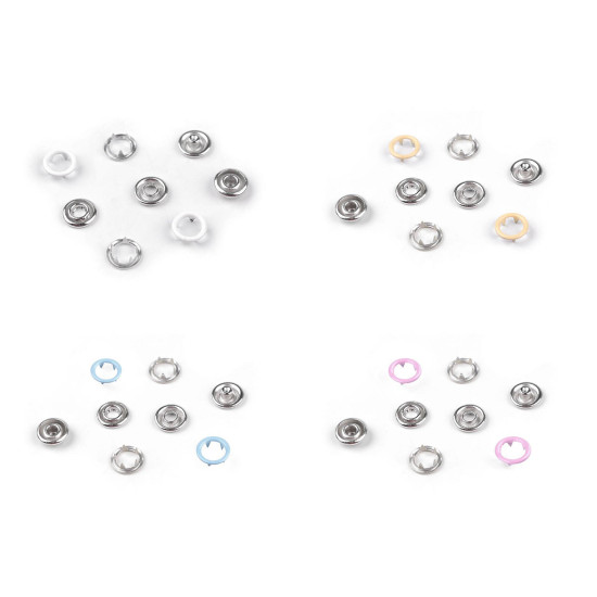 Roland baby ø10 mm colored varnish, for thinner fabrics - Cream (50 Sets) Roland baby ø10 mm colored varnish, for thinner fabrics - Cream (50 Sets)