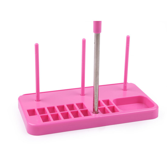 Állvány 3 kúp cérna számára orsótárolóval - Pink (1 Darab) Állvány 3 kúp cérna számára orsótárolóval - Pink (1 Darab)