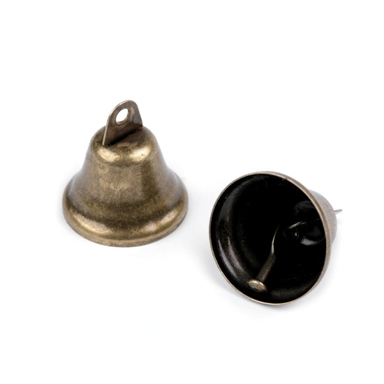 Clopotel metalic ø30 mm - Alamă antică (10 Bucăți) Clopotel metalic ø30 mm - Alamă antică (10 Bucăți)