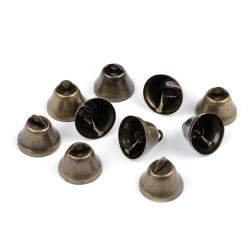 Metal bell ø26 mm - Vintage brass (10 Pieces)