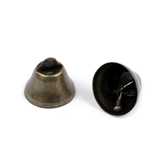 Clopotel metalic ø26 mm - Alamă antică (10 Bucăți) Clopotel metalic ø26 mm - Alamă antică (10 Bucăți)