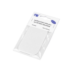 Écussons thermocollants, 7,6 x 4,9 cm - Blanc (1 Sachet)