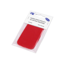 Écussons thermocollants, 7,6 x 4,9 cm - Rouge (1 Sachet)