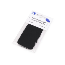 Écussons thermocollants, 7,6 x 4,9 cm - Noir (1 Sachet)