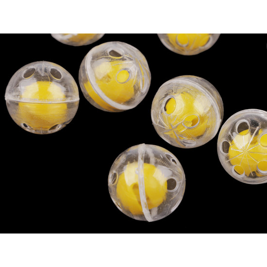 Grzechotka okrągła ø25 mm - Transparent (200 Sztuki) Grzechotka okrągła ø25 mm - Transparent (200 Sztuki)