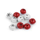 Jingle bells ø30 mm - White (10 Pieces)
