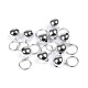 Jingle bell with ring ø15 mm - Silver (20 Pieces)