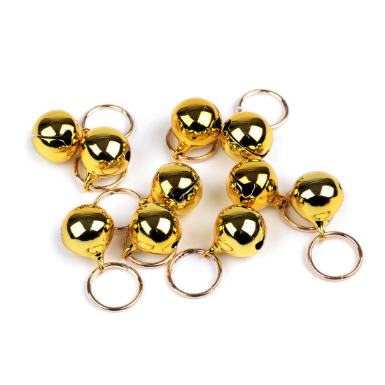 Jingle bell with ring ø15 mm - Silver (20 Pieces)