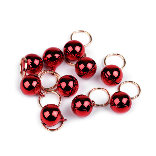 Jingle bell with ring ø15 mm - Silver (20 Pieces)