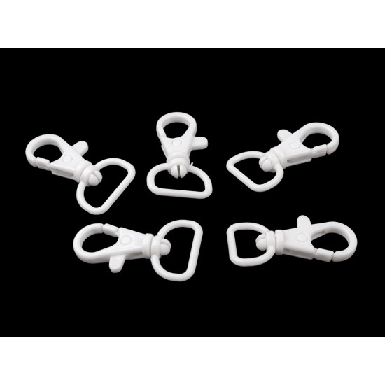 Karabińczyk plastikowy otwór do przewlekania 17 mm - Różowy (5 Sztuki) Karabińczyk plastikowy otwór do przewlekania 17 mm - Różowy (5 Sztuki)
