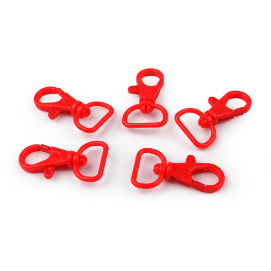 Karabińczyk plastikowy otwór do przewlekania 17 mm - Różowy (5 Sztuki) Karabińczyk plastikowy otwór do przewlekania 17 mm - Różowy (5 Sztuki)
