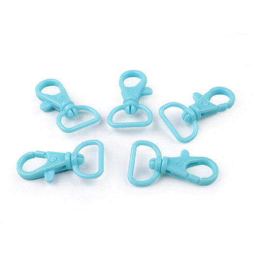 Karabińczyk plastikowy otwór do przewlekania 17 mm - Różowy (5 Sztuki) Karabińczyk plastikowy otwór do przewlekania 17 mm - Różowy (5 Sztuki)