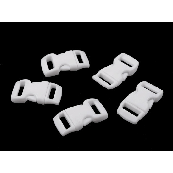 Klamra z regulatorem szerokość 10 mm wygięta - Czerwony (10 Pary) Klamra z regulatorem szerokość 10 mm wygięta - Czerwony (10 Pary)