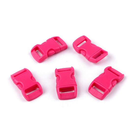 Klamra z regulatorem szerokość 10 mm wygięta - Czerwony (10 Pary) Klamra z regulatorem szerokość 10 mm wygięta - Czerwony (10 Pary)