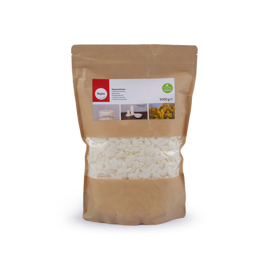 Rapeseed wax - pellets for candle making 1000 g - White natural (1 Bag) Rapeseed wax - pellets for candle making 1000 g - White natural (1 Bag)