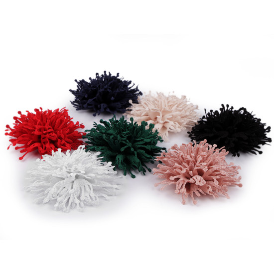 Kwiatek tekstylny do przyszycia / przyklejenia ø10 cm - Zielony ciemny (40 Sztuki) Kwiatek tekstylny do przyszycia / przyklejenia ø10 cm - Zielony ciemny (40 Sztuki)