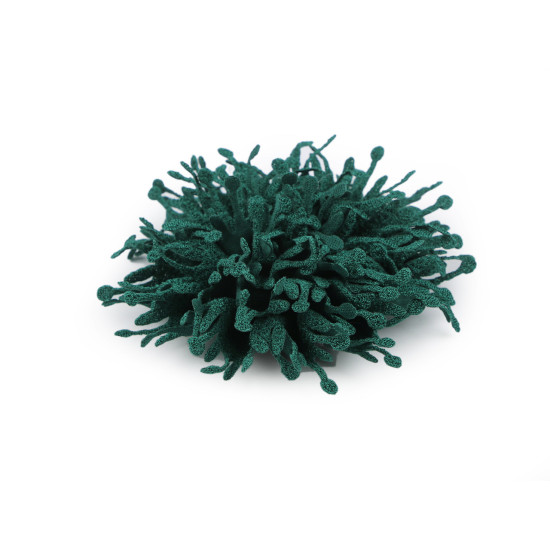 Kwiatek tekstylny do przyszycia / przyklejenia ø10 cm - Zielony ciemny (40 Sztuki) Kwiatek tekstylny do przyszycia / przyklejenia ø10 cm - Zielony ciemny (40 Sztuki)