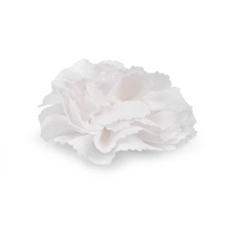 Kwiatek tekstylny do przyszycia / przyklejenia ø10 cm - White (10 Sztuki)
