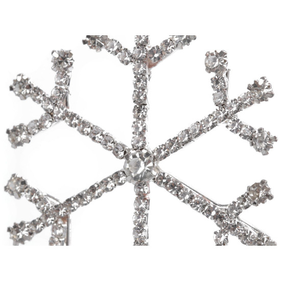 Christmas rhinestone snowflake hanging ornament ø6.5 cm - Crystal (1 Piece) Christmas rhinestone snowflake hanging ornament ø6.5 cm - Crystal (1 Piece)