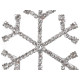 Christmas rhinestone snowflake hanging ornament ø6.5 cm - Crystal (1 Piece) Christmas rhinestone snowflake hanging ornament ø6.5 cm - Crystal (1 Piece)