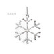 Christmas rhinestone snowflake hanging ornament ø6.5 cm - Crystal (1 Piece) Christmas rhinestone snowflake hanging ornament ø6.5 cm - Crystal (1 Piece)