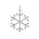 Christmas rhinestone snowflake hanging ornament ø6.5 cm - Crystal (1 Piece) Christmas rhinestone snowflake hanging ornament ø6.5 cm - Crystal (1 Piece)
