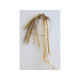 Artificial long grass picks, metallic - Silver-beige (1 Piece)